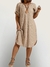 Vestido Plus Size Feminino Bodycon Texturizado Com Manga Morcego - comprar online