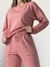 Conjunto de moletinho blusa manga longa e calças