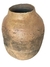 Antigo, grande e robusto vaso de barro com pintura floral , mede 52x40 cm diâmetro na internet