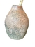 Antigo, grande e robusto vaso de barro com pintura floral , mede 68x48 cm diâmetro , pequeno furo na parte inferior conforme foto , antigamente usado