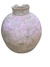 Antigo e robusto vaso de barro com pátina rosa , lindo , mede 60x48 cm largura
