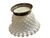 Par de vasos importados em opalina branca com bolinhas em alto relevo e base em metal mede 12x8 cm altura - comprar online