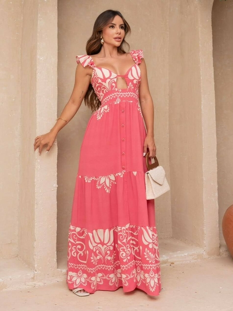 VESTIDO OMBRO ROSA (U) - comprar online