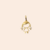Pingente Menina Com Zircônia Ouro 18K