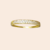 Anel Meia Aliança Dupla Zircônia Ouro 18K - comprar online