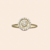 Anel "pizza" Cravejado Com Zircônia Ouro 18k