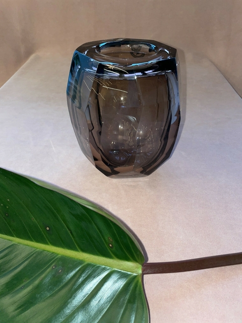 Vaso Lapidado Sem Ouro 16 Fumê Redondo - comprar online