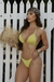 Biquíni Top Marquinha e Calcinha Trend Amarelo Folhagem - Praieira Beachwear