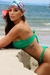 Imagem do Conjunto de Biquíni Top Ombro Só e Tanga Búzios Verde Folhagem