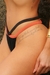 Tanga Anitta Preta e Terracota Canelado