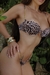 Biquíni Top Aro Quadrado e Calcinha Galisteu Correntes Leopardo - Praieira Beachwear
