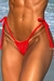Calcinha Galisteu Veludo Vermelho - loja online