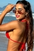 Top Cortininha Veludo Vermelho na internet