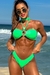 Top Tomara que caia e Tanga Asa Delta Veludo Drink - Praieira Beachwear