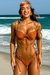 Top Concha Correntes e Tanga Argolas Shine Chocolate - comprar online