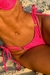 Calcinha Argola Lacinho Shine Pink