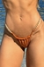 Calcinha Galisteu Correntes Veludo Chocolate - Praieira Beachwear