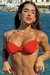 Top Concha Correntes Veludo Vermelho - comprar online