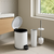 Set Tacho Cesto Basura 5l Cepillo Escobilla Baño Acero Inox