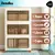 Estanteria Armario 3 Niveles Apilable Ruedas Cocina Baño