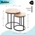 Mesa Ratona Set X2 Arrime Nido Apoyo Hierro Auxiliar Living - comprar online