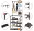 Rack Perchero Zapatero 5 Niveles Estantes con Ganchos - tienda online
