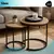 Imagen de Mesa Ratona Set X2 Arrime Nido Apoyo Hierro Auxiliar Living