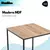Mesa Ratona Set X3 Arrime Apoyo Hierro Auxiliar Industrial - Jazak