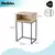 Mesa De Luz Con Estante Hierro Estilo Industrial Dormitorio - comprar online