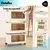 Estanteria Armario 3 Niveles Apilable Ruedas Cocina Baño - Jazak