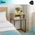 Mesa De Luz Con Estante Hierro Estilo Industrial Dormitorio - Jazak