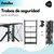 Imagen de Estanteria Rack Plegable Jazak 5 Niveles Con Ruedas Metal