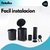 Imagen de Set Tacho Cesto Basura 5l Cepillo Escobilla Baño Acero Inox