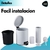 Imagen de Set Tacho Cesto Basura 5l Cepillo Escobilla Baño Acero Inox