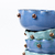 Jogo Bowl Flora com Ouro TURQUESA e AZUL EFEITO 4 peças P - Marô Antunes Weddings
