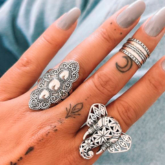 Anel Boho 3 Bolas Ajustável - comprar online