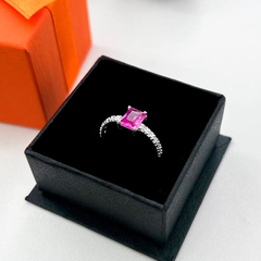 Anel Zirconia Rosa - comprar online