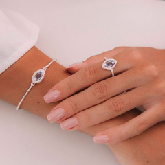 Anel Losango Zirconia - comprar online