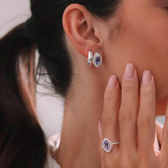 Brinco Losango Zirconia - comprar online