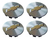 Centro De Rin (4 Pzs) Plateado Gm Para Tracker 2021-2023