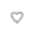 Charm en plata corazón con cuentas - comprar online