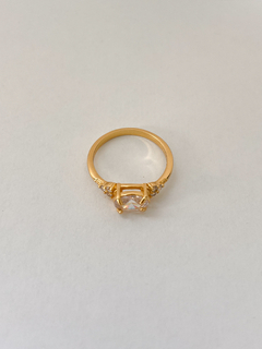 Solitário de Zirconia Oval - Zahra Semijóias