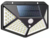 Luminária/Luz de Emergência pra Parede com Placa Solar 100 Led Sensor de Presença com 3 Funções