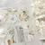 Fita Washi PET Flores Brancas Vintage – 1 Rolo Creawithgaby para Scrapbook e DIY