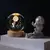 Imagem do Luminária Bola de Cristal 3D LED com Base de Madeira – Presente Criativo e Decorativo para Quarto