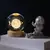 Luminária Bola de Cristal 3D LED com Base de Madeira – Presente Criativo e Decorativo para Quarto