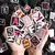 52 Peças Adesivos de Letras Vintage A-Z Mini Caixa para Scrapbooking e DIY