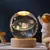 Luminária Bola de Cristal 3D LED com Base de Madeira – Presente Criativo e Decorativo para Quarto - loja online
