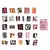 52 Peças Adesivos de Letras Vintage A-Z Mini Caixa para Scrapbooking e DIY - comprar online
