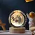 Luminária Bola de Cristal 3D LED com Base de Madeira – Presente Criativo e Decorativo para Quarto